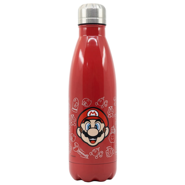 Sticla de apa pentru copii, din otel, Super Mario Multicolor, 780 ml