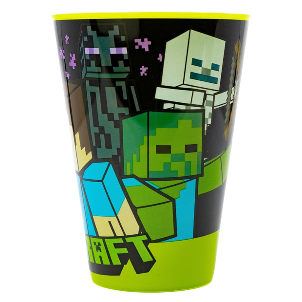 Pahar pentru copii, din plastic, Minecraft Multicolor, 430 ml (1)