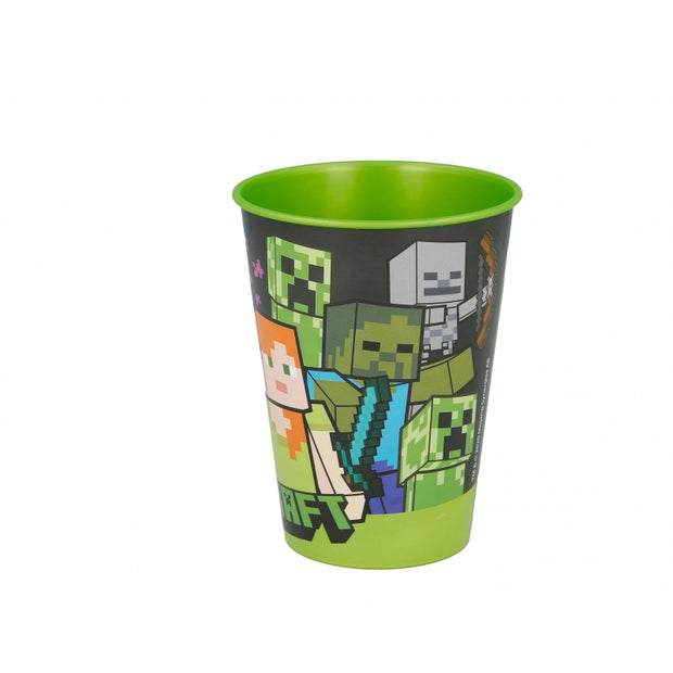 Pahar pentru copii, din plastic, Minecraft Multicolor, 260 ml (1)