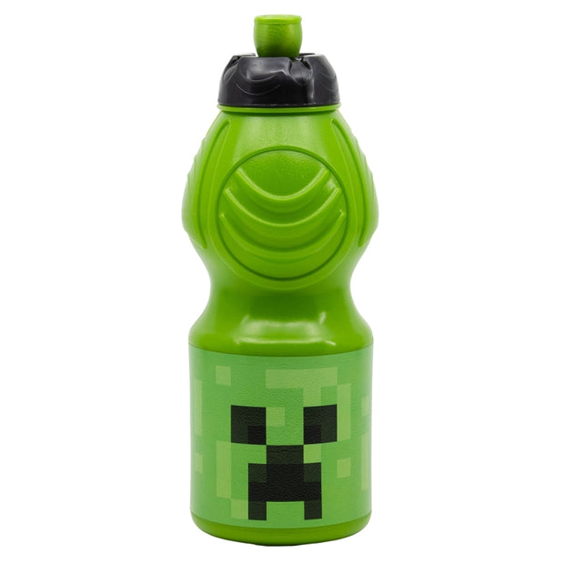 Sticla de apa sport pentru copii, din plastic, Minecraft Multicolor, 400 ml