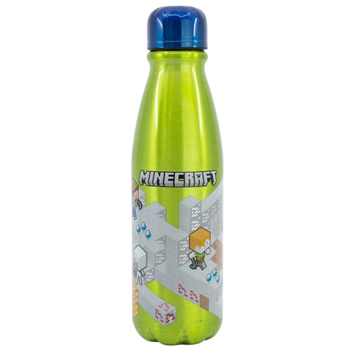 Sticla de apa pentru copii, din aluminiu, Minecraft Multicolor, 600 ml