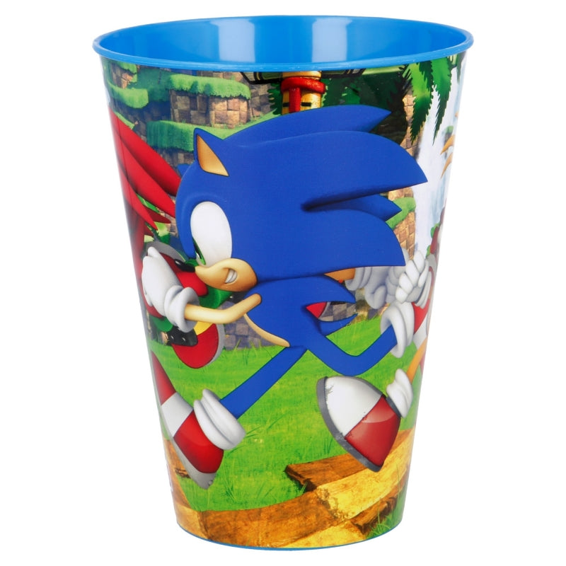 Pahar pentru copii, din plastic, Sonic Multicolor, 430 ml