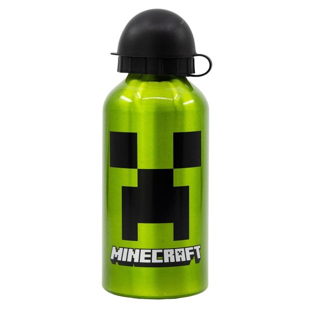 Sticla de apa pentru copii, din aluminiu, Minecraft Multicolor, 400 ml