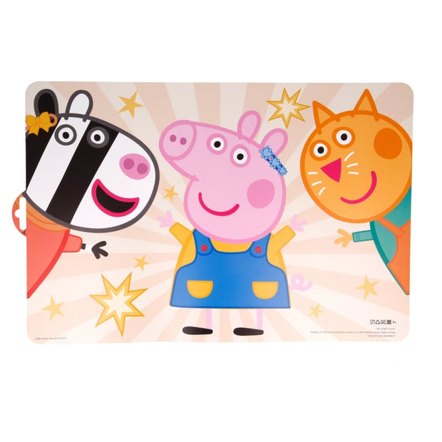 Suport vesela pentru copii din plastic, Peppa Pig Multicolor, L28.1xl43 cm