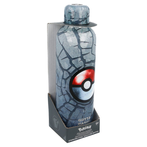 Sticla termoizolanta pentru copii, din otel si sticla, Pokemon Multicolor, 515 ml