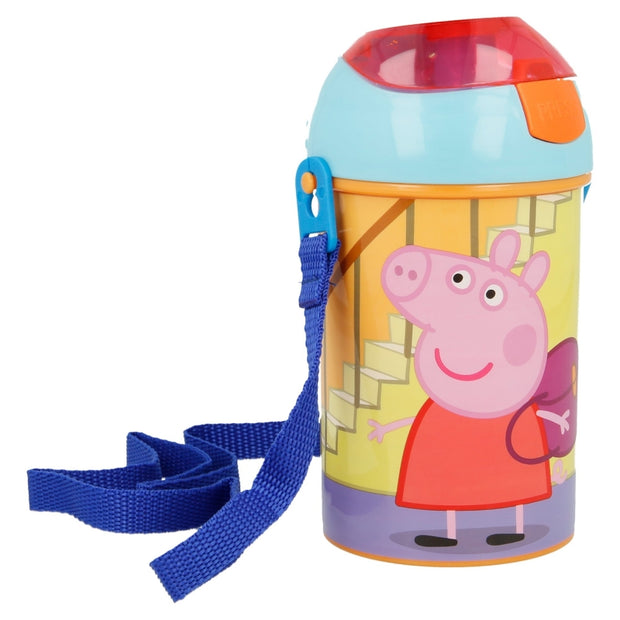 Sticla de apa pentru copii, din plastic, Peppa Pig Multicolor, 450 ml