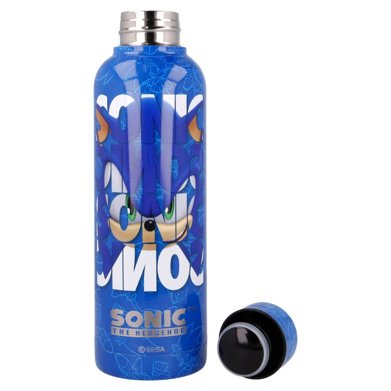 Sticla termoizolanta pentru copii, din otel si sticla, Sonic Multicolor, 515 ml (1)