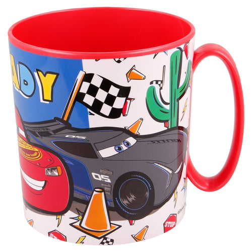 Cana pentru copii, din plastic, Cars Multicolor, 390 ml