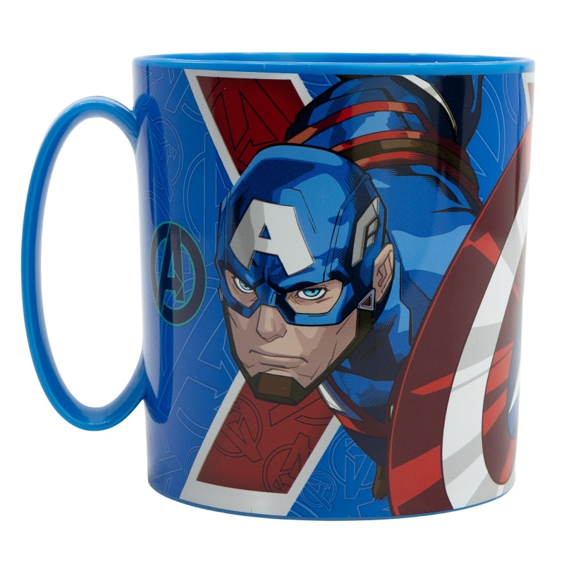 Cana pentru copii, din plastic, Avengers Multicolor, 390 ml (1)