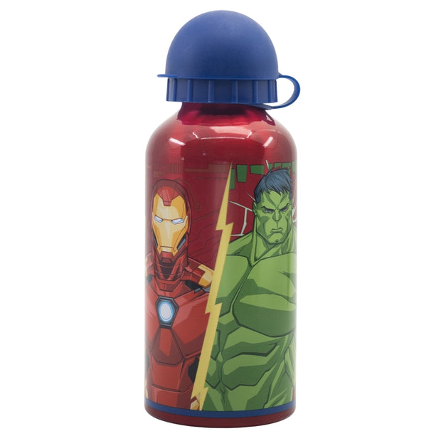 Sticla de apa pentru copii, din aluminiu, Avengers Multicolor, 400 ml