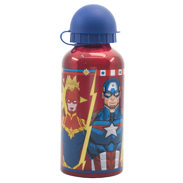 Sticla de apa pentru copii, din aluminiu, Avengers Multicolor, 400 ml (1)