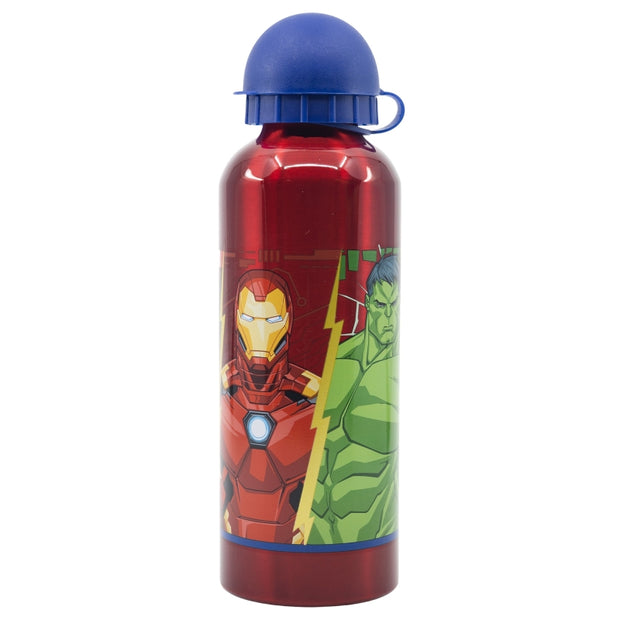 Sticla de apa pentru copii, din aluminiu, Avengers Multicolor, 530 ml