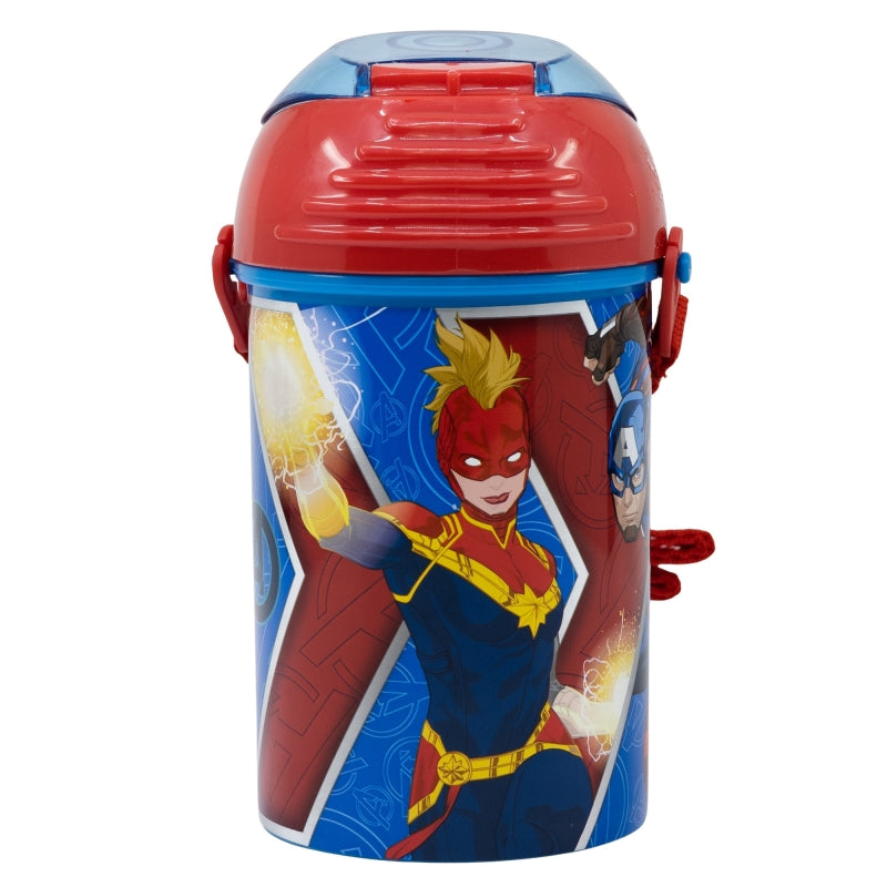 Sticla de apa pentru copii, din plastic, Avengers Multicolor, 450 ml (1)