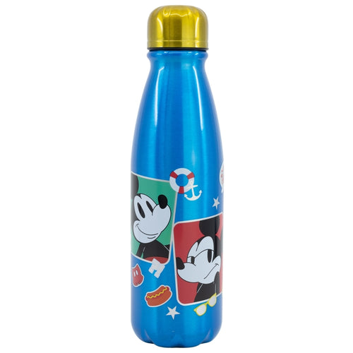 Sticla de apa pentru copii, din aluminiu, Mickey Mouse Multicolor, 600 ml