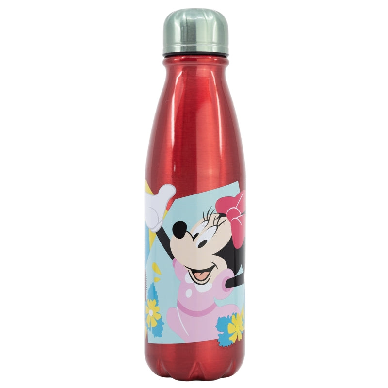 Sticla de apa pentru copii, din aluminiu, Minnie Mouse Multicolor, 600 ml