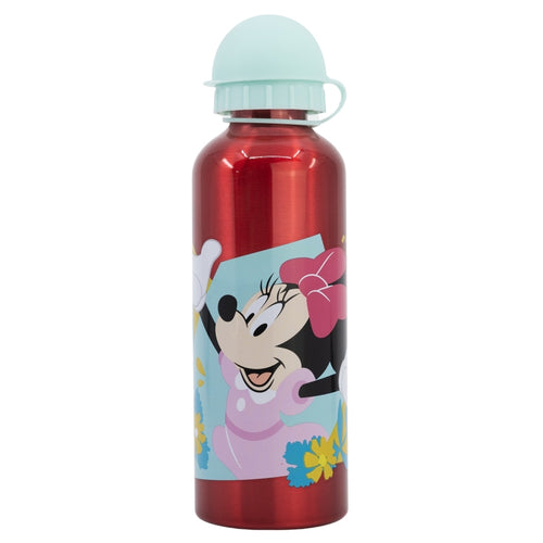 Sticla de apa pentru copii, din aluminiu, Minnie Mouse Multicolor, 530 ml