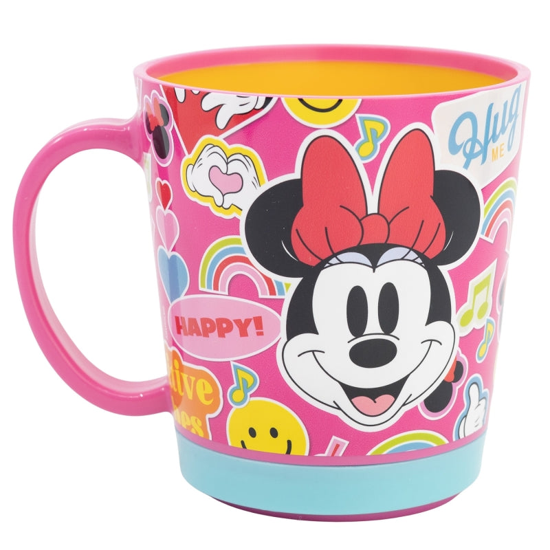 Cana anti-rasturnare pentru copii, din plastic, Minnie Mouse Multicolor, 410 ml (1)