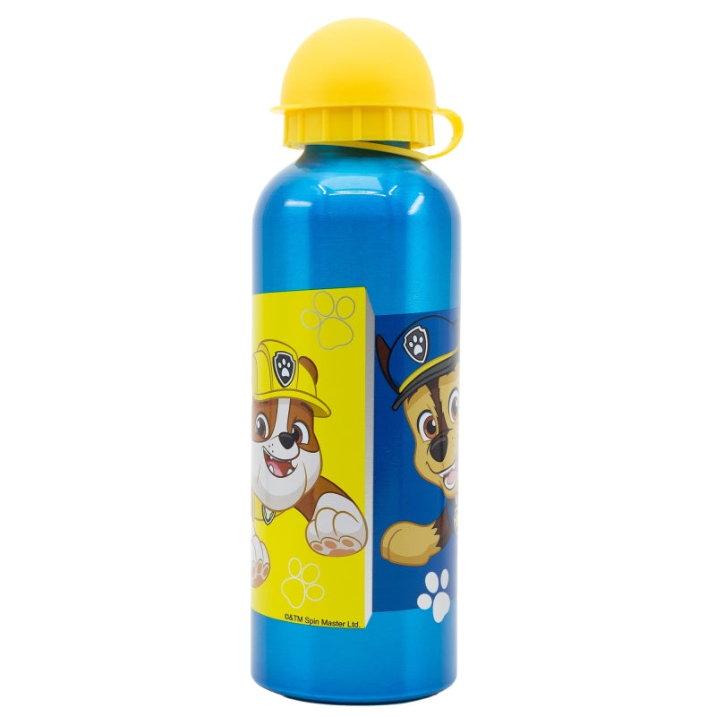 Sticla de apa pentru copii, din aluminiu, Pup Power Multicolor, 530 ml