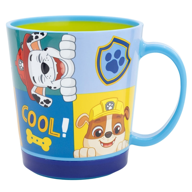 Cana anti-rasturnare pentru copii, din plastic, Paw Patrol Multicolor, 410 ml