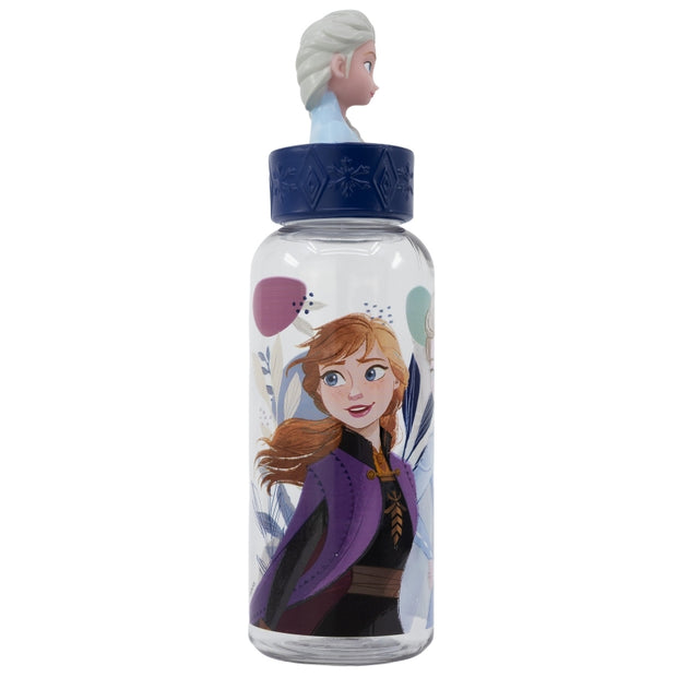 Sticla de apa pentru copii cu figurina, din plastic, Frozen Multicolor, 560 ml (1)