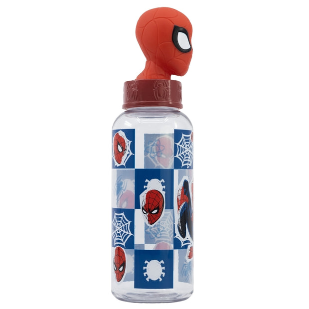 Sticla de apa pentru copii cu figurina, din plastic, Spider-Man Multicolor, 560 ml (1)