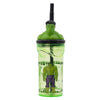 Pahar pentru copii, din plastic, cu pai si figurina, Hulk Multicolor, 360 ml