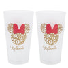 Set 2 pahare din sticla, Minnie Mouse Multicolor, 490 ml (1)