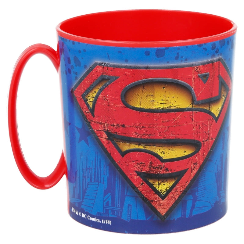 Cana pentru copii, din plastic, Superman Multicolor, 390 ml