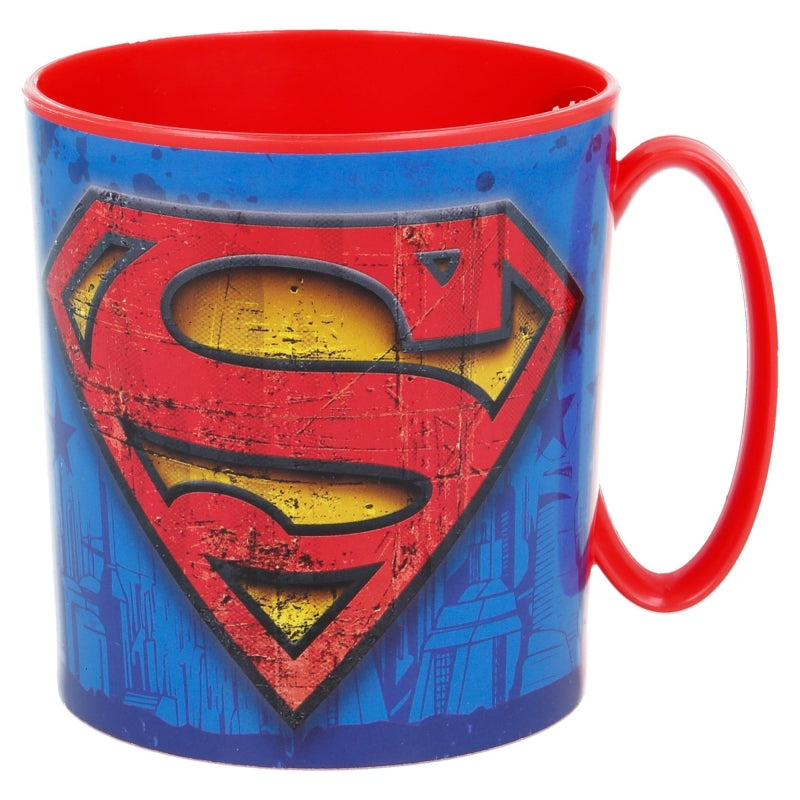 Cana pentru copii, din plastic, Superman Multicolor, 390 ml (1)