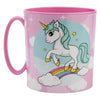 Cana pentru copii, din plastic, Unicorn Multicolor, 390 ml (1)