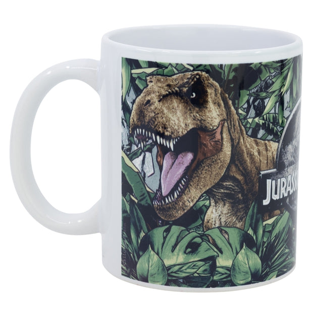 Cana pentru copii, din ceramica, Jurassic World Multicolor, 325 ml