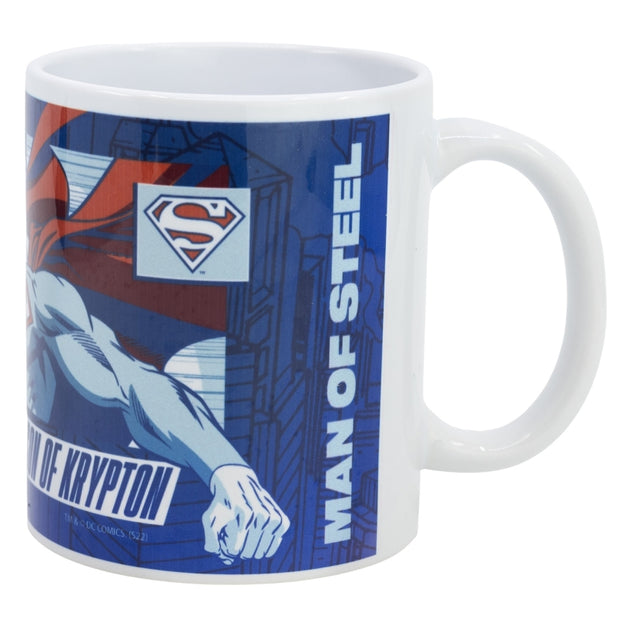 Cana pentru copii, din ceramica, Superman Multicolor, 325 ml (1)