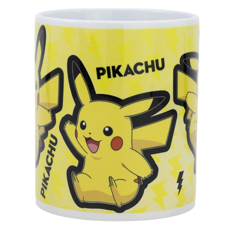 Cana pentru copii, din ceramica, Pokemon Picachu Multicolor, 325 ml (2)