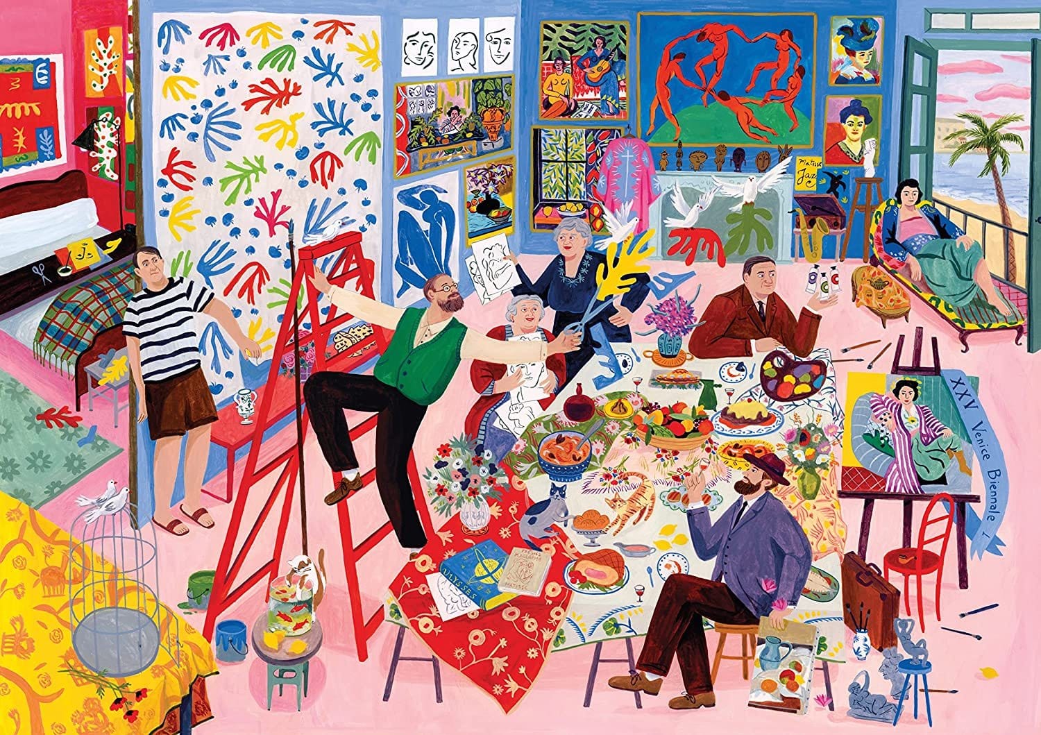 Puzzle Dinner with Matisse, 1000 piese, 27 x 27 cm (1)