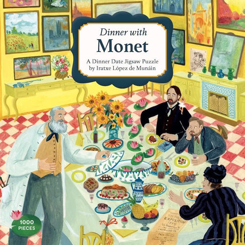 Puzzle Dinner with Monet, 1000 piese, 27 x 27 cm