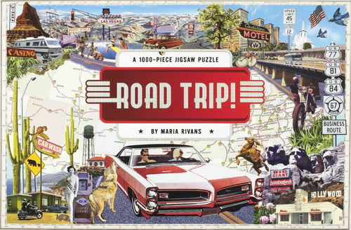 Puzzle Road Trip A, 1000 piese, 25,5 x 16,5 cm