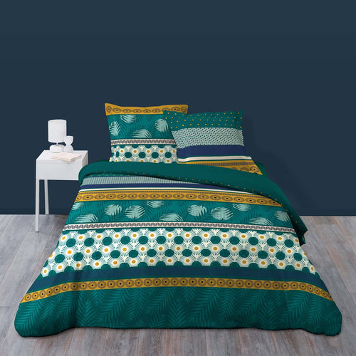 Lenjerie de pat din bumbac, Lauralys Multicolor, 240 x 220 cm
