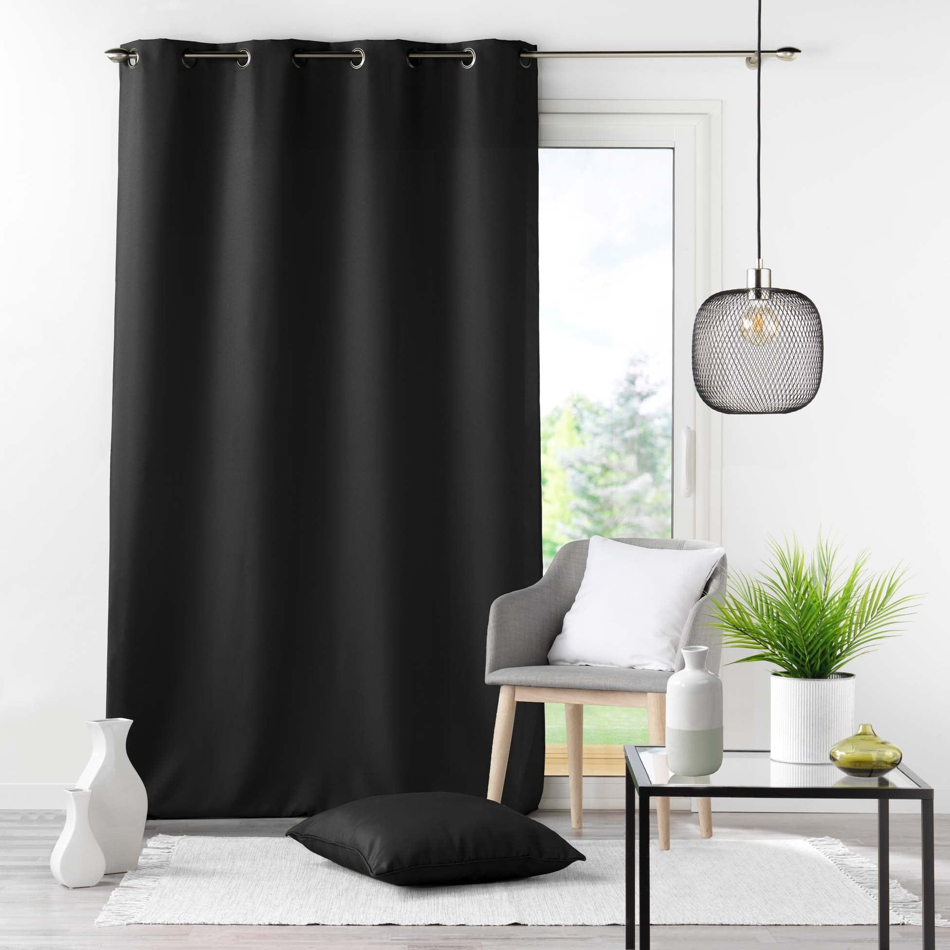 Draperie Essentiel Negru, 140 x 260 cm (1)