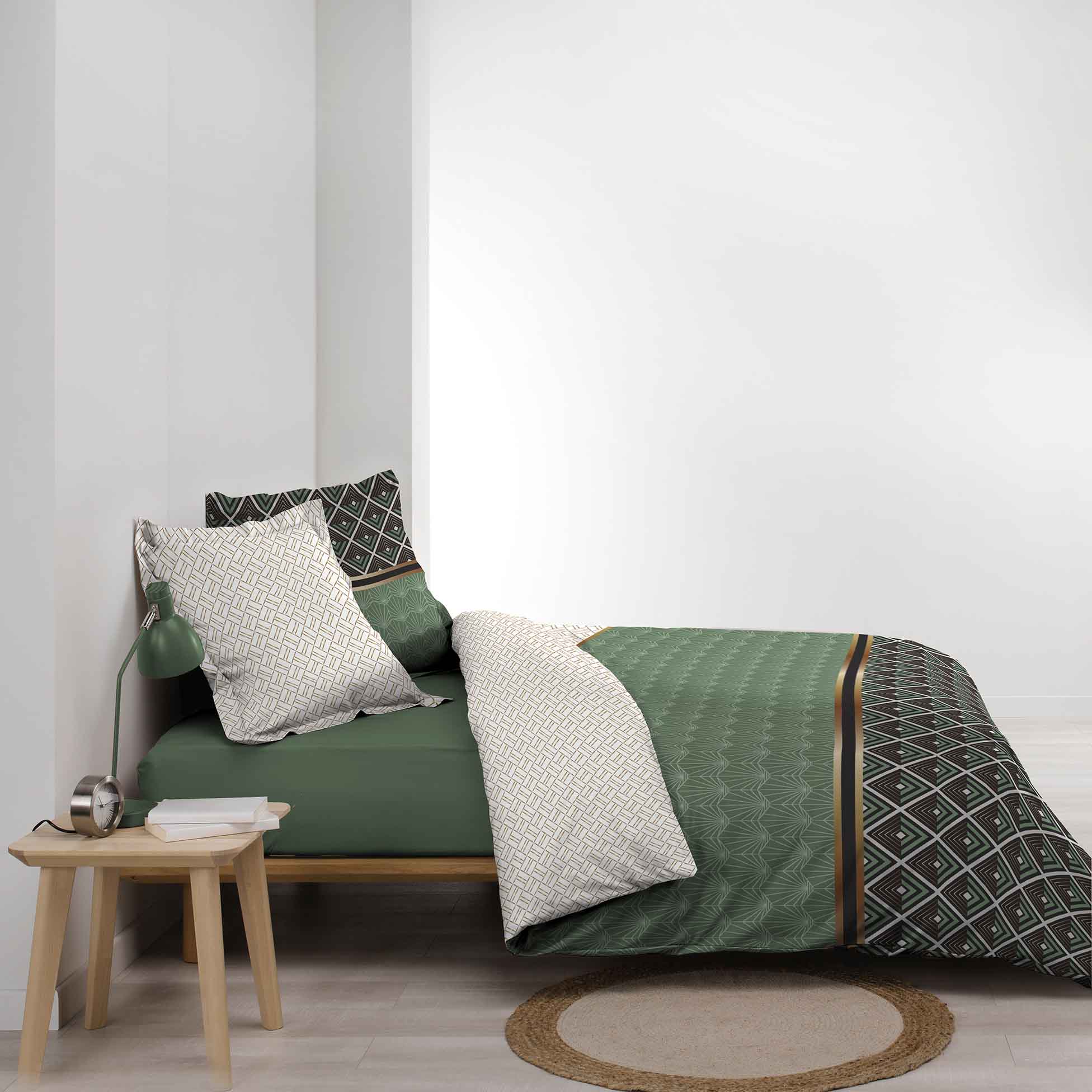 Lenjerie de pat din bumbac, Belor Multicolor, 260 x 240 cm (3)