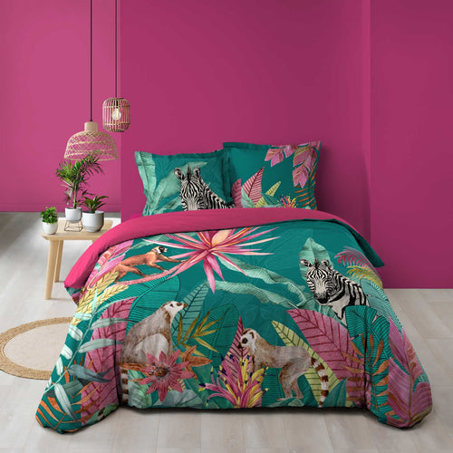 Lenjerie de pat din bumbac, Desirade Multicolor, 240 x 220 cm