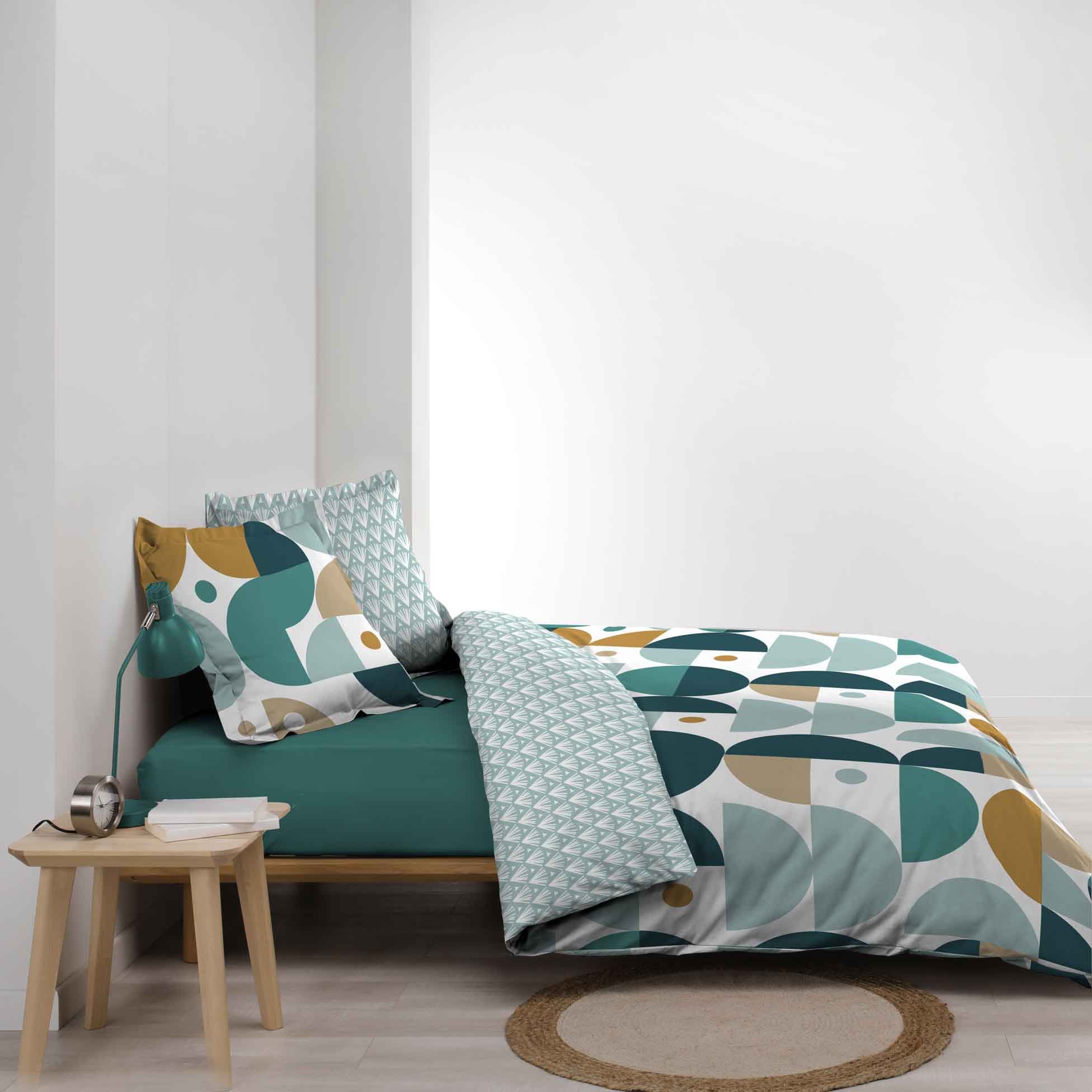 Lenjerie de pat din bumbac, Dorine Multicolor, 240 x 220 cm (3)