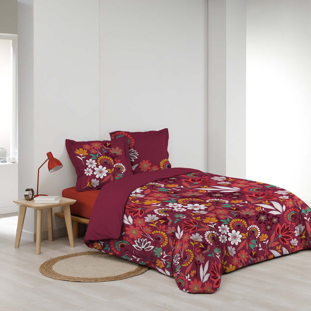 Lenjerie de pat din bumbac, Arbusa Multicolor, 260 x 240 cm (1)