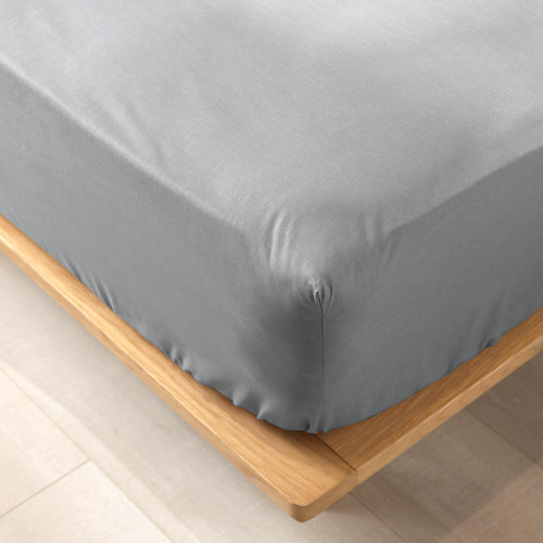 Cearceaf din bumbac cu elastic, Biolina Gri & UFR-FITTED-SHEET-BIOLINA-GRIS