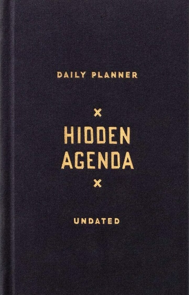 Agenda Hidden Agenda Undated Mini Planner, in Limba Engleza - SomProduct Romania