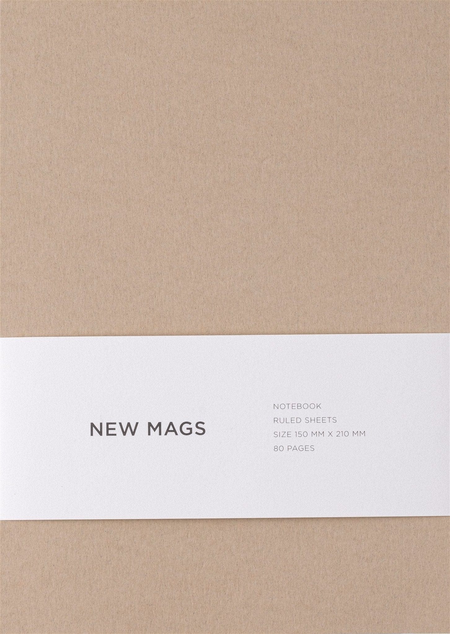 NewMags Agenda Notebook Sand - Softcover/Ruled, in Limba Engleza