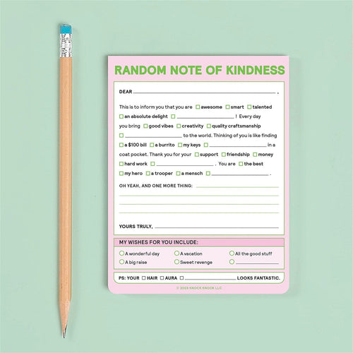 Agenda Random Note of Kindness Nifty Note, in Limba Engleza - SomProduct Romania