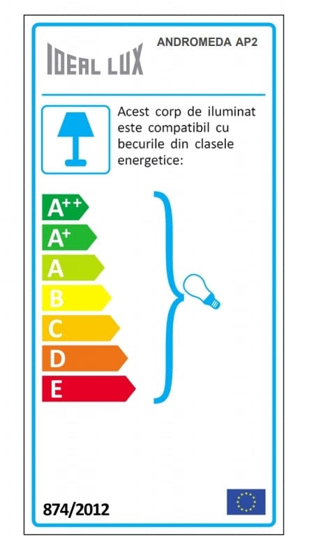 IdealLux Aplica Andromeda AP2 Coffee