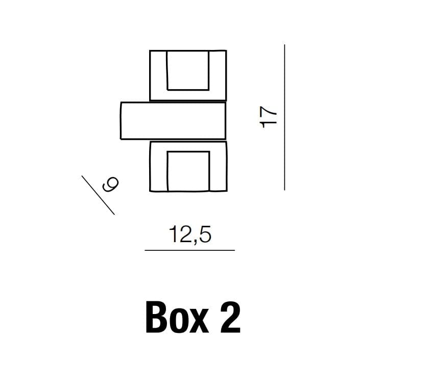 Azzarddo Aplica Box 2 Crom, AZ0035