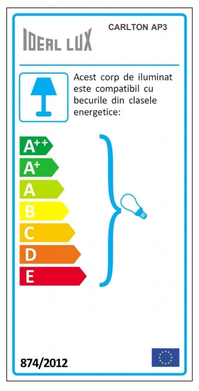 IdealLux Aplica Carlton AP3