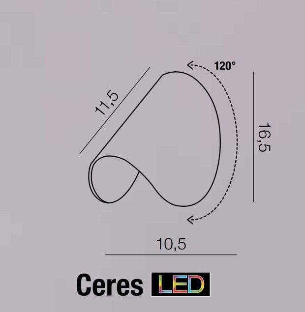 Azzarddo Aplica Ceres Alb, AZ2798